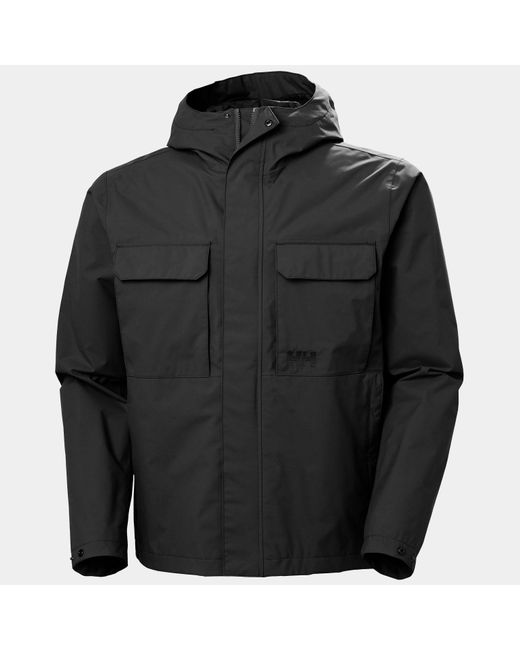 Helly Hansen Black Escape Rain Jacket for men