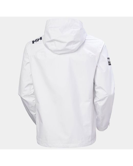 Helly Hansen White Crew Hooded Jacket 2.0 for men