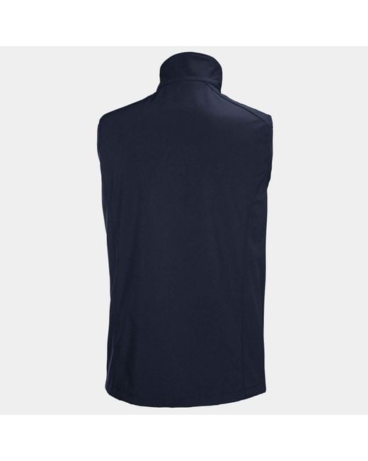 Helly Hansen Blue Paramount Windproof Softshell Vest for men