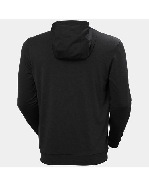 Helly Hansen Black Hh Lifa Tech Lite Zip Hoodie for men