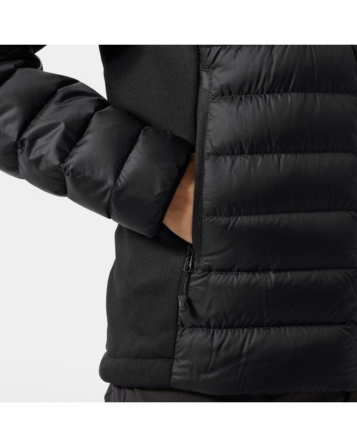 Helly Hansen Black Verglas Down Hybrid Hooded Jacket 2.0