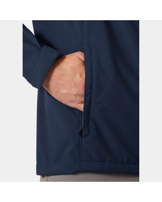 Helly Hansen Blue Paramount Athletic Cut Softshell Jacket for men