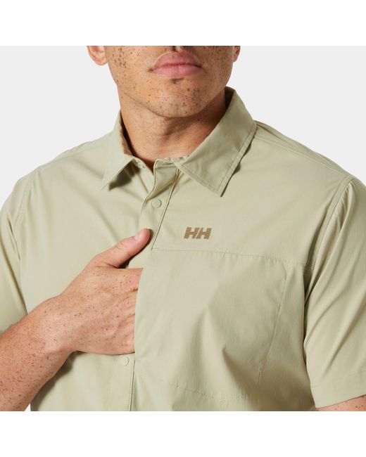 Helly Hansen Green Tofino Solen Short Sleeve Shirt for men