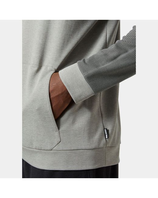 Helly Hansen Gray Lifa Tech Lite Pullover Hood 2.0 for men