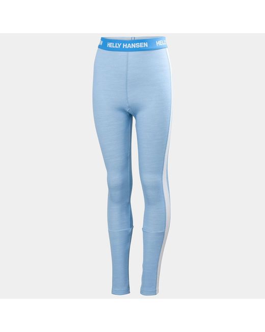 Juniors' Graphic Lifa Merino Base Layer Set Blu di Helly Hansen in Blue