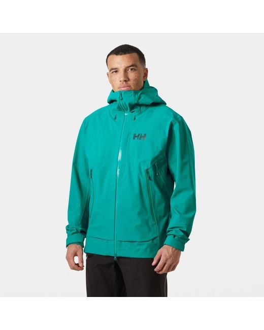 Helly Hansen Blue Verglas Backcountry Ski Shell Jacket for men