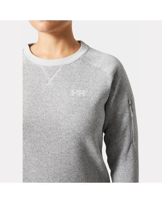 Varde Crewneck Mujer Helly Hansen de color Gray