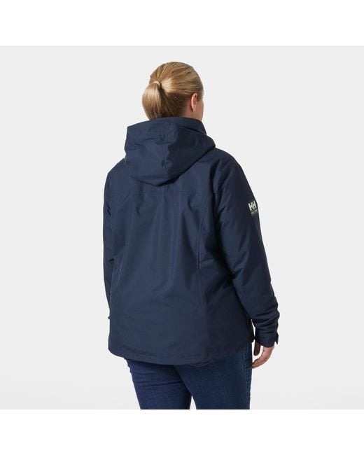 Helly Hansen Blue Hooded Crew Midlayer Plus Jacket 2.0