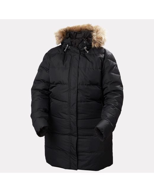 Helly Hansen Black Aden Down Parka Coat
