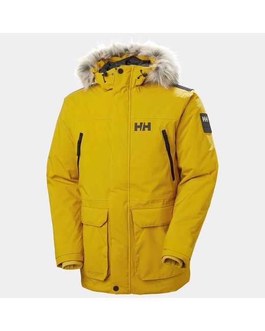 Helly Hansen Yellow Reine Parka Jacket for men