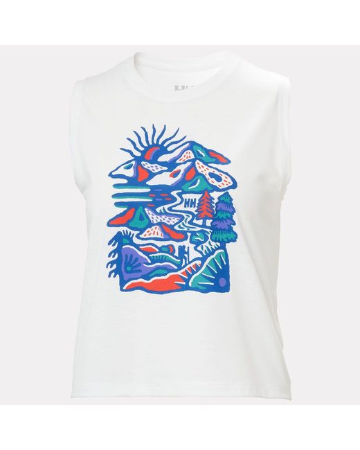 Helly Hansen Blue Skog Graphic Tank Top