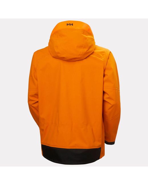 Helly Hansen Orange Sogn Patrol Shell Jacket for men