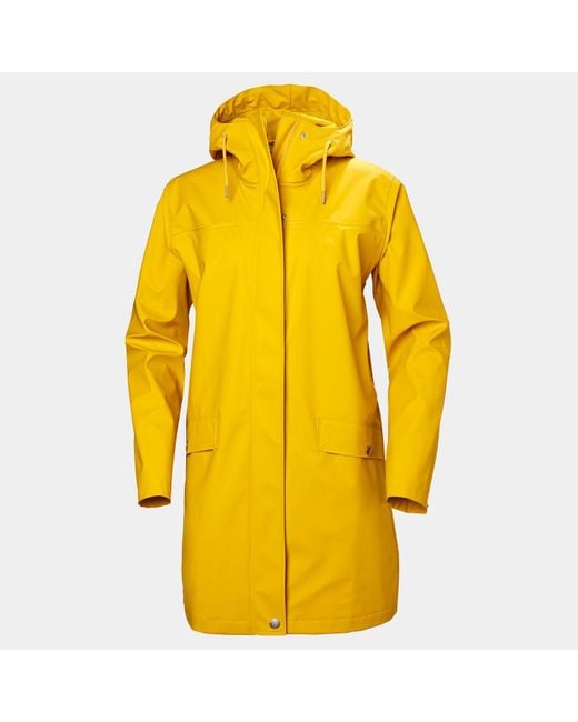 Helly Hansen Yellow Moss Hooded Waterproof Windproof Raincoat