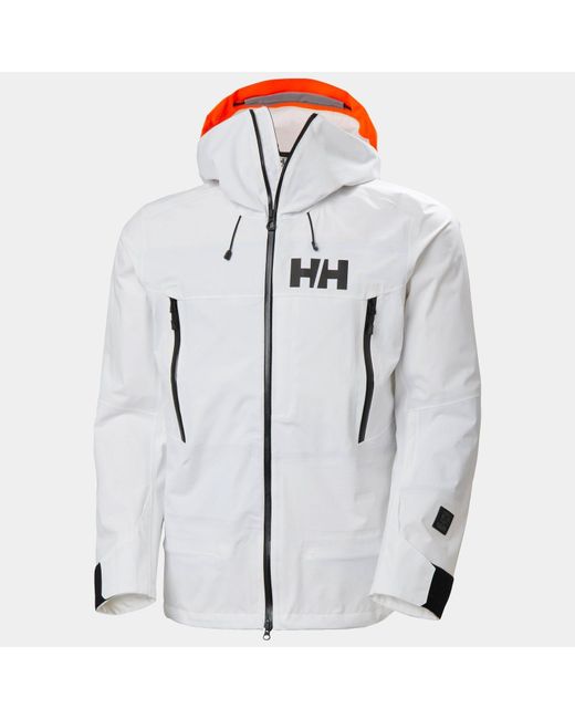 Helly Hansen White Sogn Shell 2.0 Shell Jacket for men