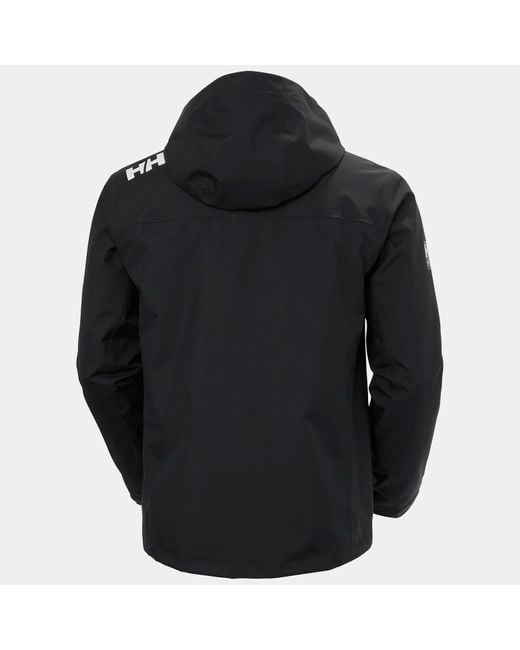 Helly Hansen Black Crew Hooded Midlayer Jacket 2.0 for men