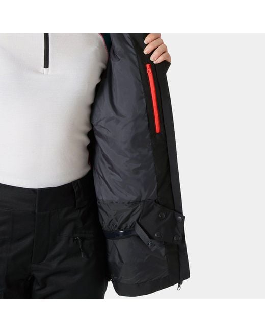 Helly Hansen Black Powderqueen 3.0 Durable Ski Jacket