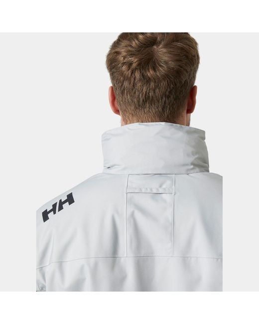 Helly Hansen Gray Crew Hooded Midlayer Jacket 2.0 for men