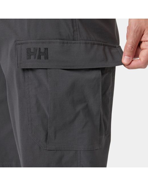 Helly Hansen Gray Hh Quick Dry Cargo Shorts 11" for men