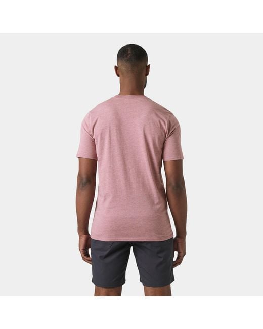 Helly Hansen Red Hh Tech Logo T-Shirt for men