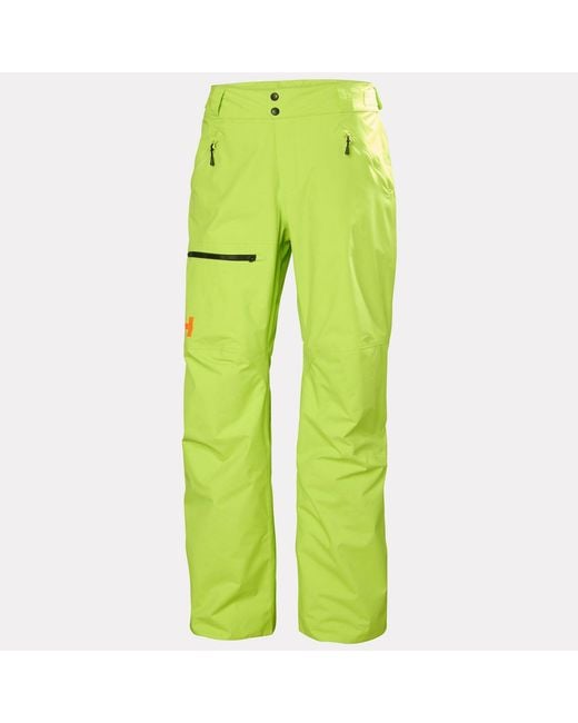 Helly Hansen Green Sogn Insulated Cargo Ski Pants for men