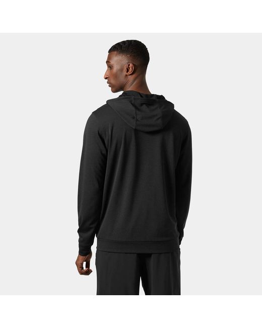 Hh Lifa Tech Lite Zip Felpa Con Cappuccio Nero di Helly Hansen in Black da Uomo