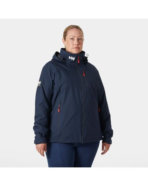 Helly Hansen Blue Hooded Crew Midlayer Plus Jacket 2.0