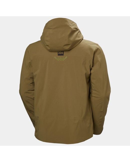 Helly Hansen Green Alpha Lifaloft Lightweight Ski Jacket for men