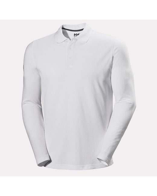 Polo À Manches Longues Homme Crewline Blanc Helly Hansen pour homme en coloris White