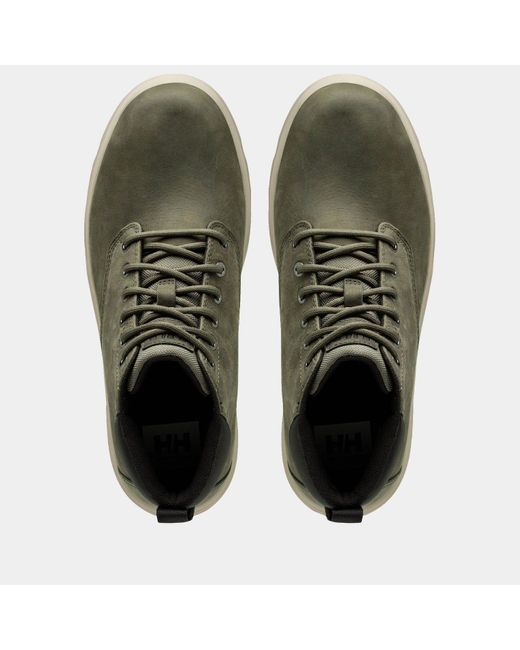 Helly Hansen Green Pinehurst Leather Sneaker Boots for men