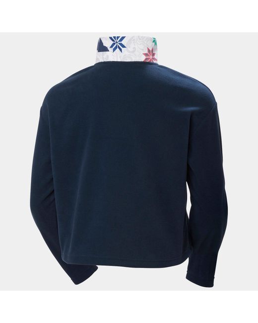 Daybreaker Cropped Pile di Helly Hansen in Blue