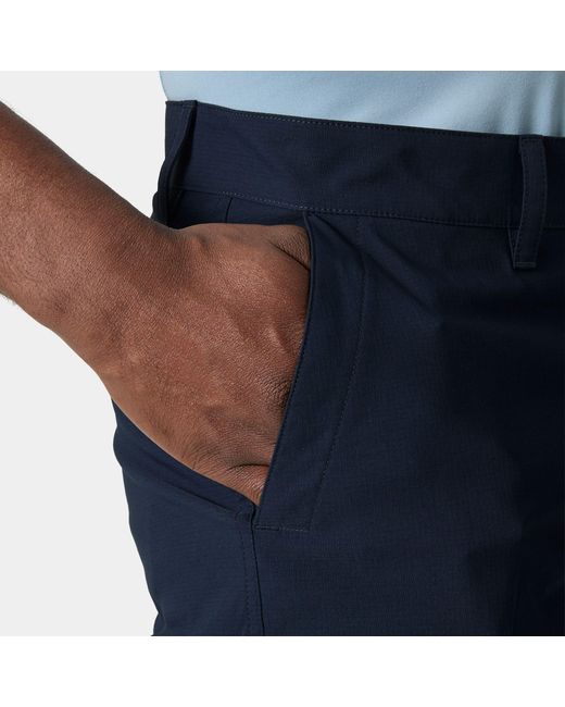 Helly Hansen Blue Quick-Dry Cargo Shorts 11" for men
