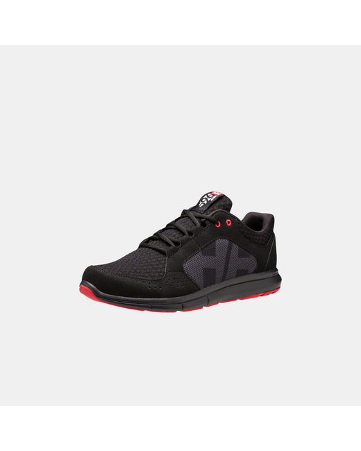 Helly Hansen Black Ahiga V4 Hydropower Lightweight Deck Sneakers for men