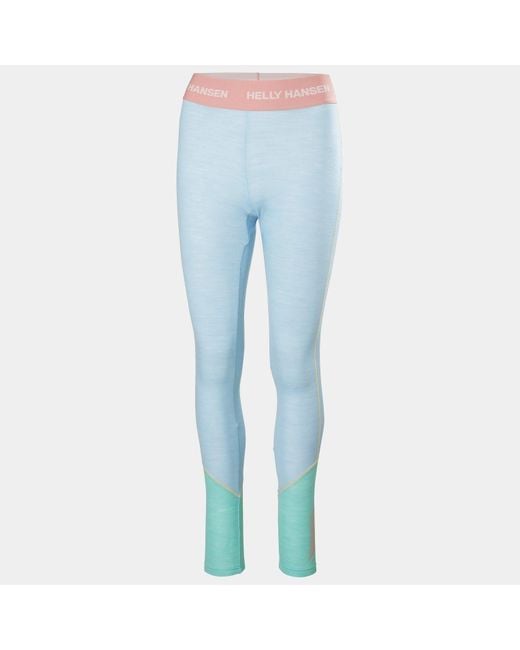 Helly Hansen Blue Lifa Merino Midweight Base Layer Pants