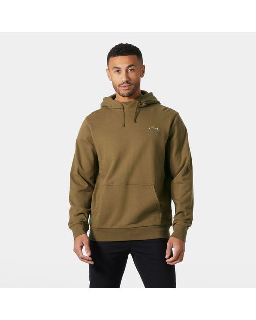 Helly Hansen Green Massif Graphic Hoodie for men