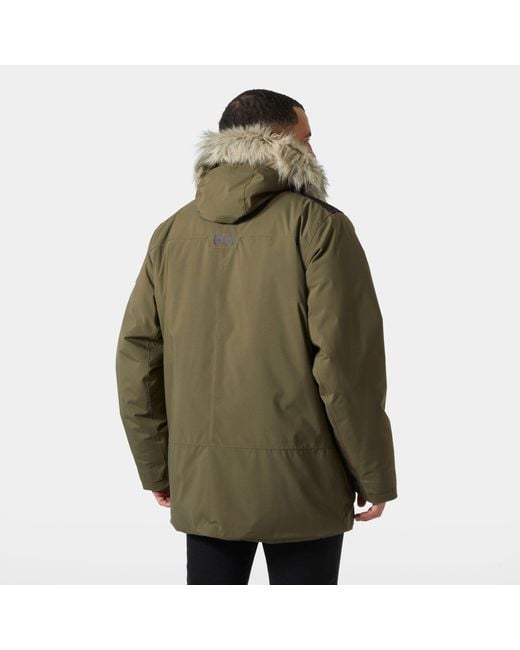 Helly Hansen Green Reine Winter Parka for men