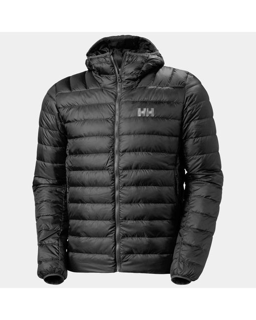 Helly Hansen Black Verglas Hooded Down Jacket 2.0 for men