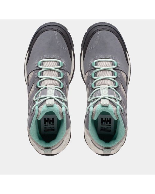 Helly Hansen Gray Switchback Mid 3 Helly Tech Hiking Boots for men