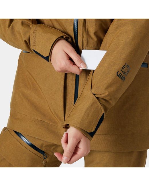 Helly Hansen Brown Powderqueen 3.0 Durable Ski Jacket