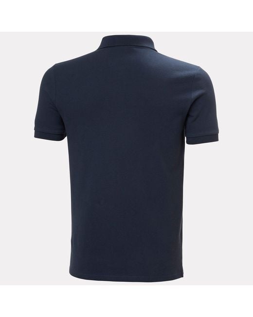 Helly Hansen Blue Crew Polo Pique for men