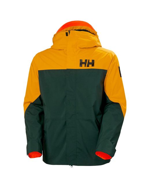 Helly Hansen Yellow Ullr D Shell Ski Jacket for men