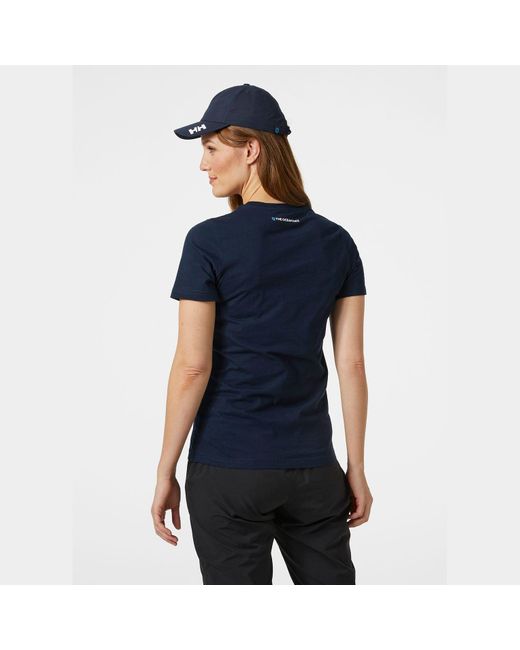 T-Shirt Pour Femme The Ocean Race Bleu Marine Helly Hansen en coloris Blue