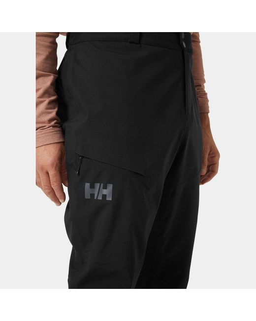 Helly Hansen Black Verglas 3 Layer Shell Trousers for men