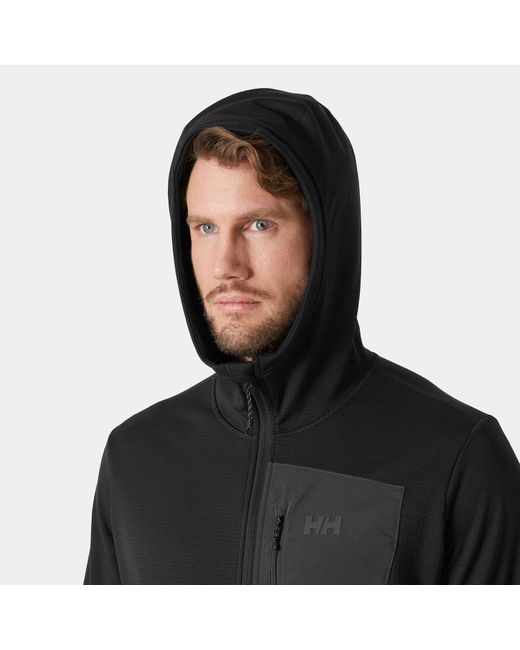 Helly Hansen Black Versalite Hooded Fleece Jacket for men