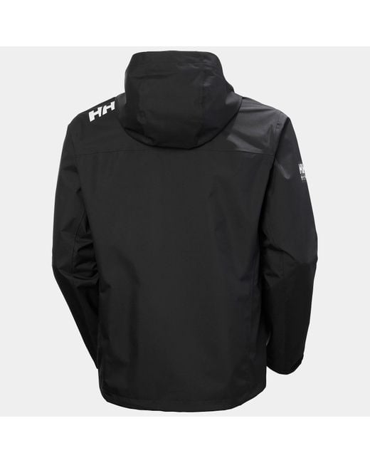 Helly Hansen Black Crew Hooded Jacket 2.0 for men