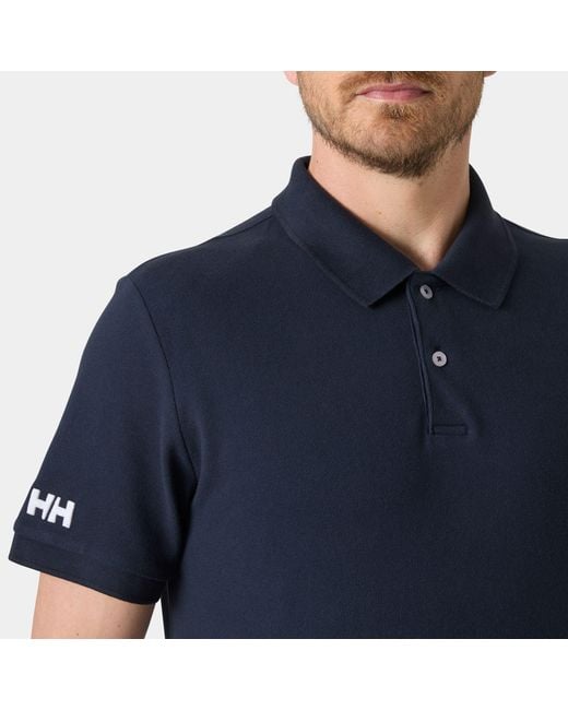 Helly Hansen Blue Crew Polo Pique for men