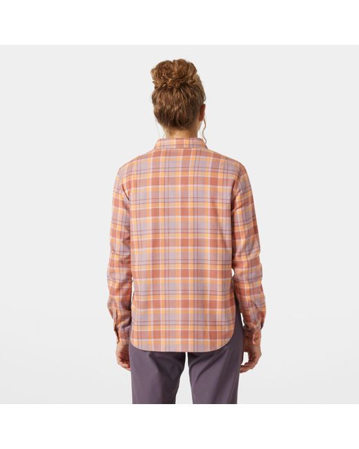 Helly Hansen Pink Lokka Organic Flannel Shirt