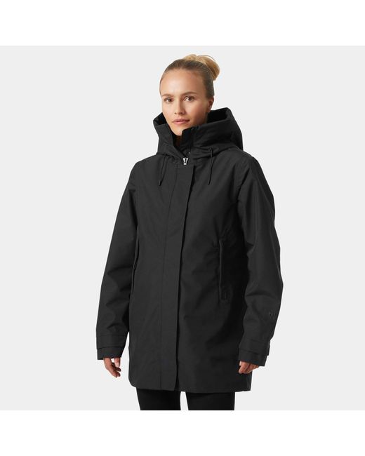 Helly Hansen Black Victoria Mid-length Raincoat