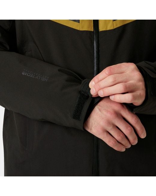 Helly Hansen Black Alpha Infinity Waterproof Ski Jacket for men