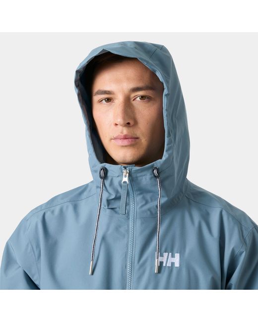 Helly Hansen Blue Sandoy Rain Jacket for men