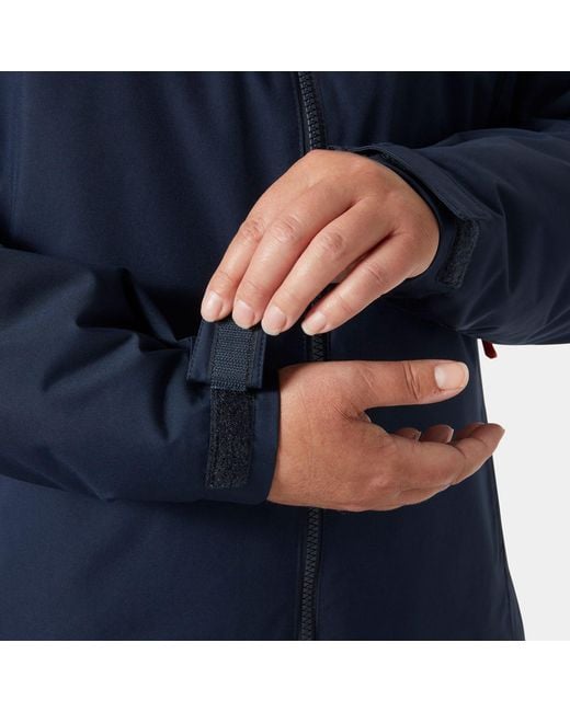 Helly Hansen Blue Hooded Crew Midlayer Plus Jacket 2.0